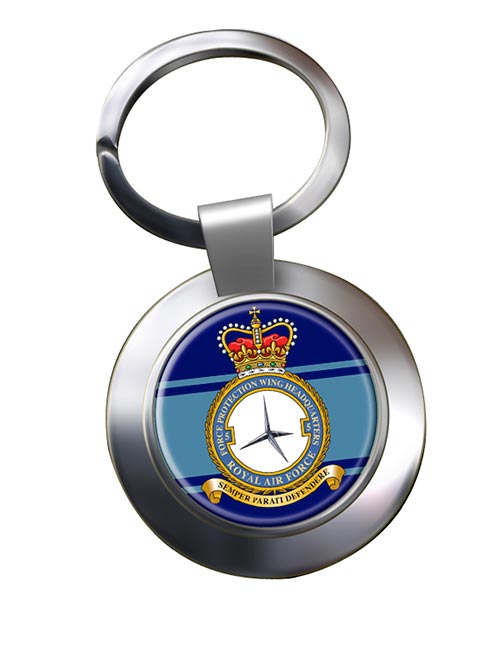 No. 5 Force Protection Wing (Royal Air Force) Chrome Key Ring