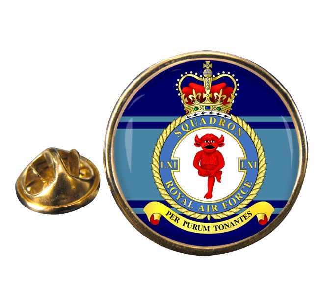 No. 61 Squadron Round Pin Badge