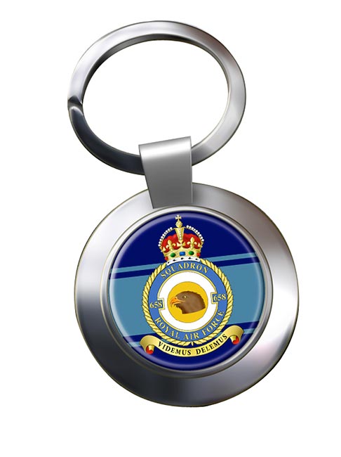 No. 658 Squadron (Royal Air Force) Chrome Key Ring