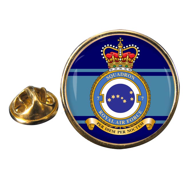 No. 7 Squadron (Royal Air Force) Round Pin Badge