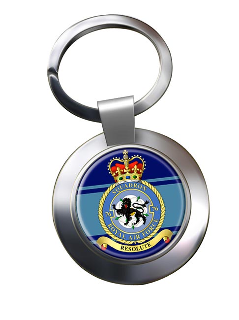 No. 76 Squadron (Royal Air Force) Chrome Key Ring