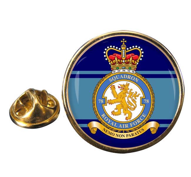 No. 78 Squadron (Royal Air Force) Round Pin Badge