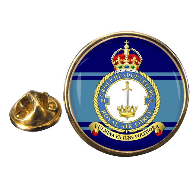 No. 81 Group Headquarters (Royal Air Force) Round Pin Badge