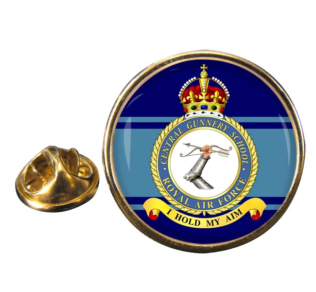Central Gunnery School (Royal Air Force) Round Pin Badge