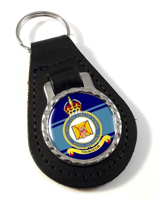 Electrical and Wireless School (Royal Air Force) Leather Key Fob