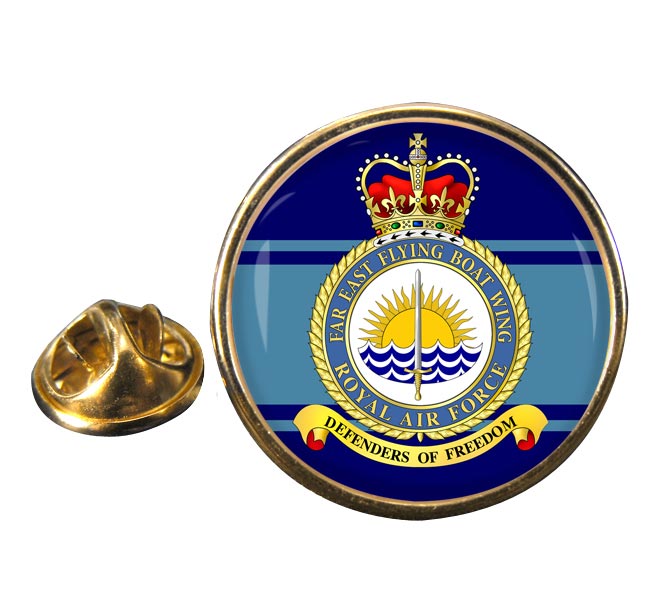 Far East Flying Boat Wing (Royal Air Force) Round Pin Badge