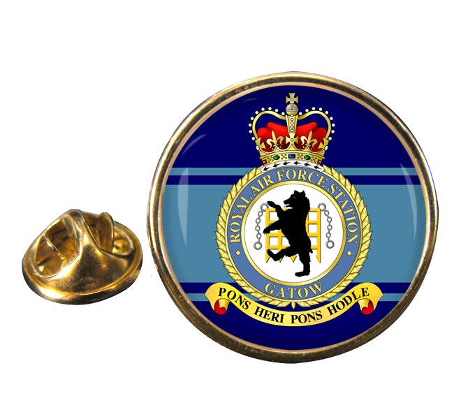 RAF Station Gatow Round Pin Badge