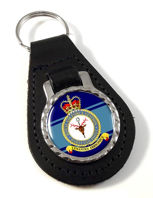 RAF Station Hartland Point Leather Key Fob
