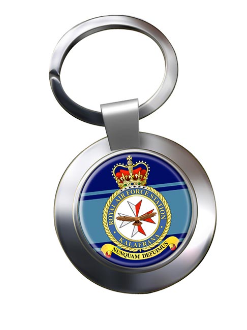 RAF Station Kalafrana Chrome Key Ring