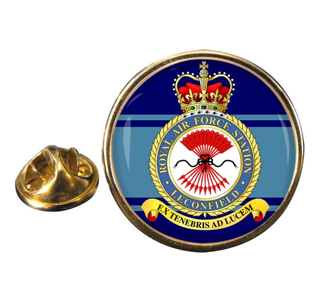 RAF Station Leconfield Round Pin Badge