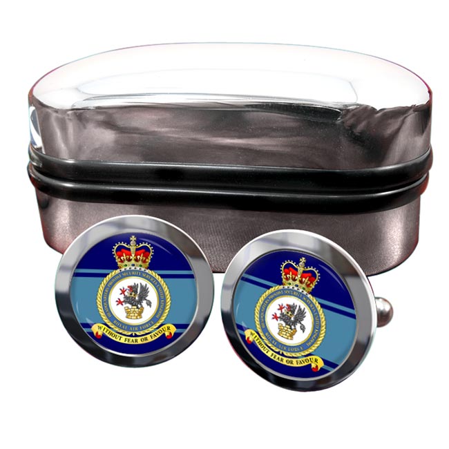 Headquarters Provost Security Services United Kingdom (RAF) Round Cufflinks