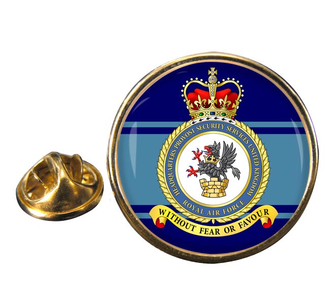 Headquarters Provost Security Services United Kingdom (RAF) Round Pin Badge