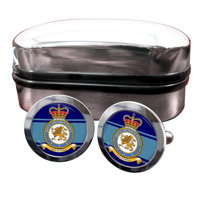 Royal Air Force Police (RAF) Round Cufflinks