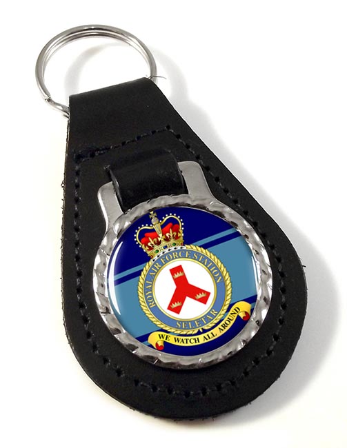 RAF Station Seletar Leather Key Fob