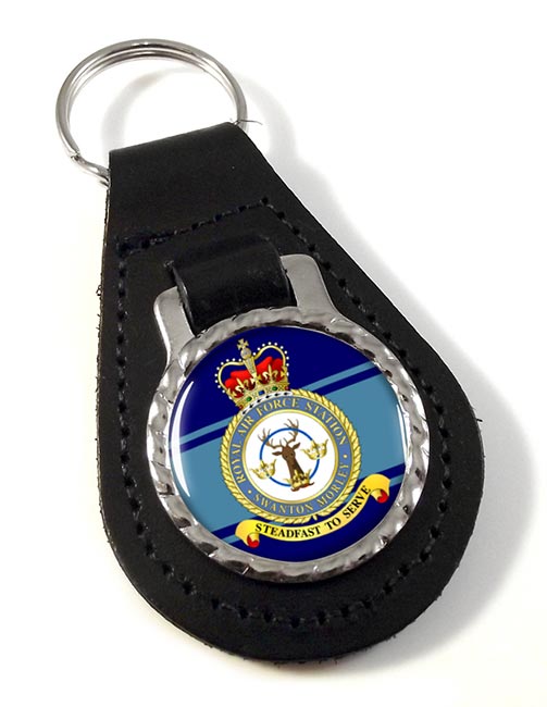 RAF Station Swanton Morley Leather Key Fob