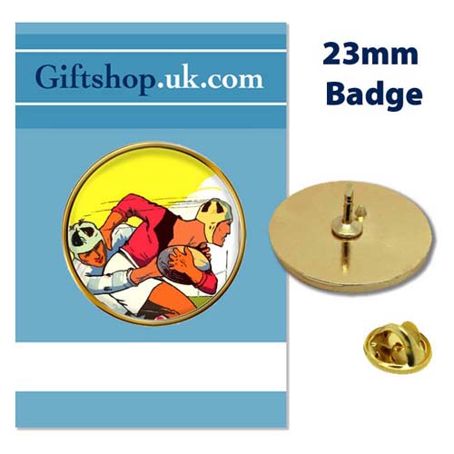UK Gift Shop Rugby Pin Badge