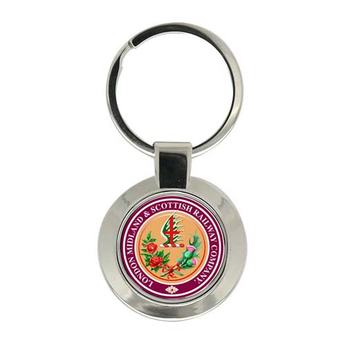 Railroad Key Ring UK Gift Shop LMS London Midland Scottish Railway Key Ring