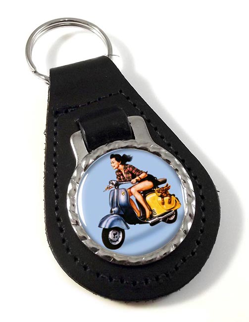 Iso Scooter Leather Key Fob
