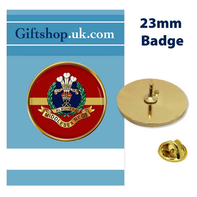 UK Gift Shop Middlesex Regiment, British Army Pin Badge