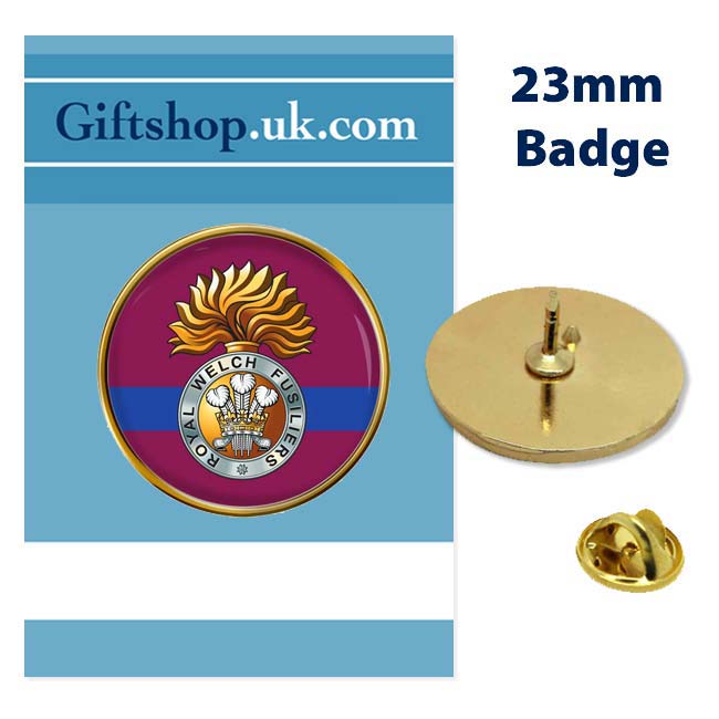 UK Gift Shop Royal Welch Fusiliers, British Army Pin Badge