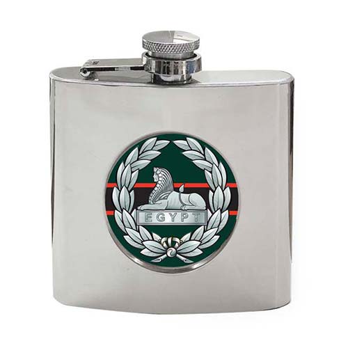 UK Gift Shop The Rifles (Back Badge), British Army Hip Flask