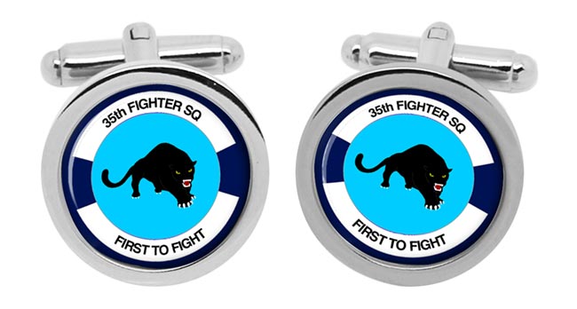 35th Fighter Squadron USAF Cufflinks in Box