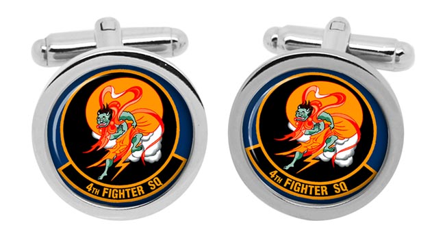 4th Fighter Squadron USAF Cufflinks in Box