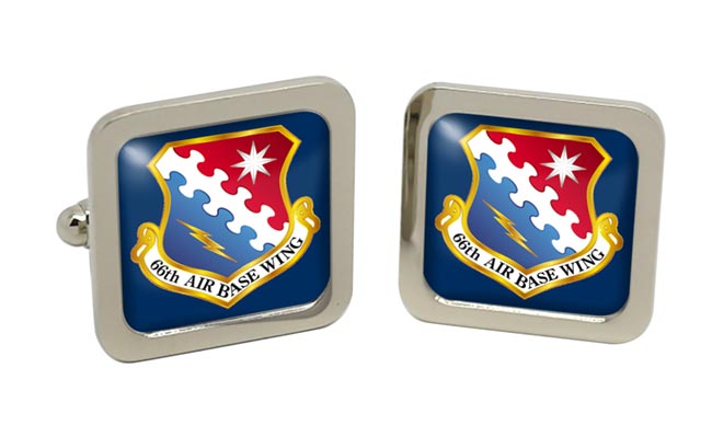 66th Air Base Wing USAF Square Cufflinks in Box