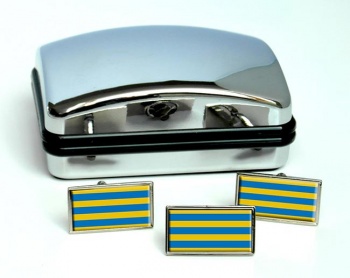 Las Condes (Chile) Flag Cufflink and Tie Pin Set