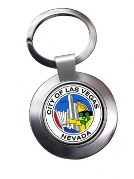 Las Vegas NV Metal Key Ring