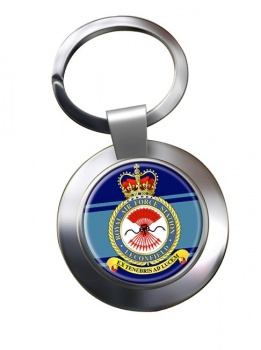 RAF Station Leconfield Chrome Key Ring