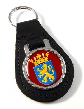 Leeuwarden (Netherlands) Leather Key Fob