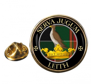 Leith Scottish Clan Round Pin Badge