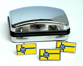 Lelystad (Netherlands) Flag Cufflink and Tie Pin Set