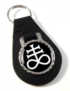 Leviathan Cross Leather Key Fob