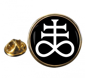 Leviathan Cross Round Pin Badge