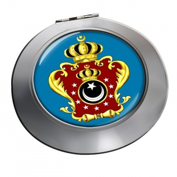 Libya King's Crest Round Mirror