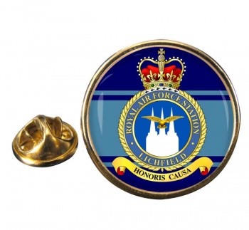 RAF Station Lichfield Round Pin Badge