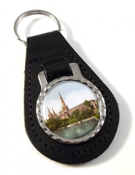 Lichfield Cathedral Leather Key Fob