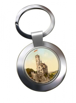 Lichtenstein Castle Chrome Key Ring