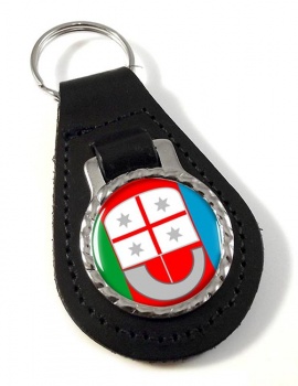 Liguria (Italy) Leather Key Fob