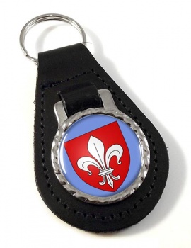 Lille (France) Leather Key Fob