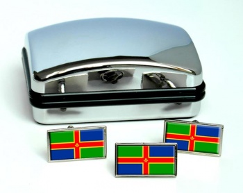 Lincolnshire (England) Flag Cufflink and Tie Pin Set