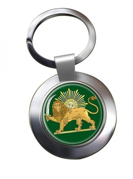Lion and the Sun Iran Metal Key Ring
