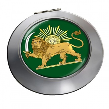 Lion and the Sun Iran Round Mirror