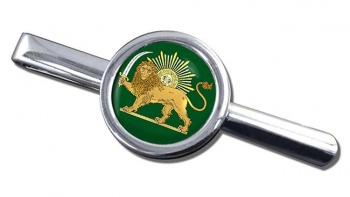 Lion and the Sun Iran Round Tie Clip