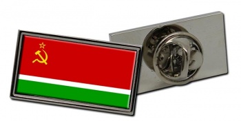 Lithuanian Soviet Flag Pin Badge