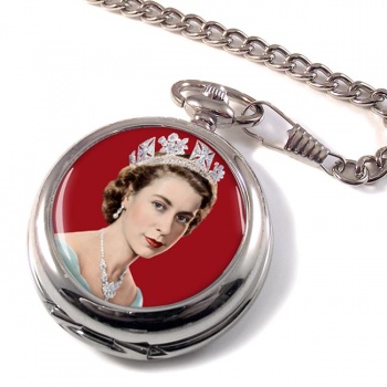 Young Queen Elizabeth II Pocket Watch