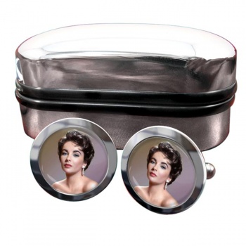 Elizabeth Taylor Round Cufflinks