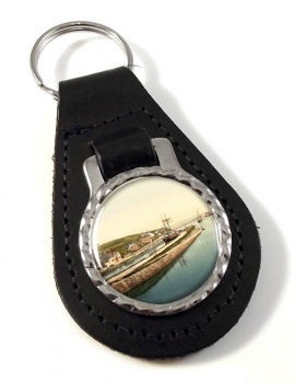 The Lock Bude Cornwall Leather Key Fob